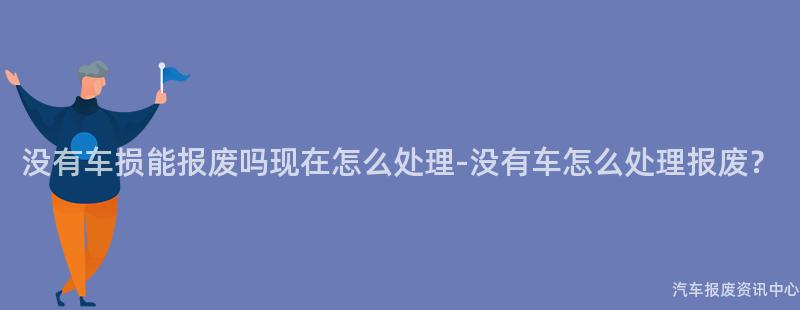 没有车损能报废吗现在怎么处理-没有车怎么处理报废？