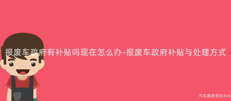 报废车政府有补贴吗现在怎么办-报废车政府补贴与处理方式