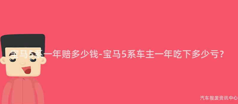 宝马5系一年赔多少钱-宝马5系车主一年吃下多少亏？
