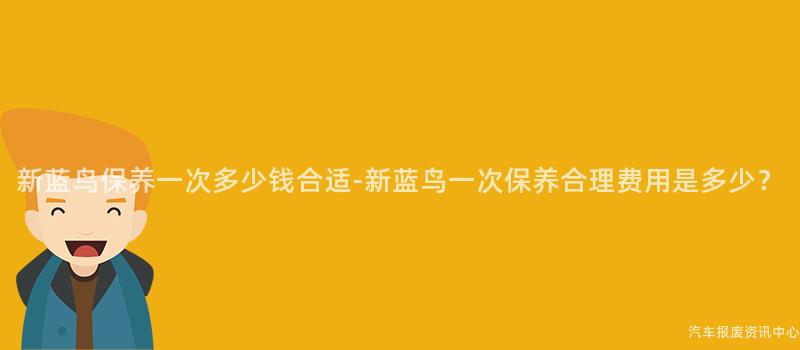 新蓝鸟保养一次多少钱合适-新蓝鸟一次保养合理费用是多少？