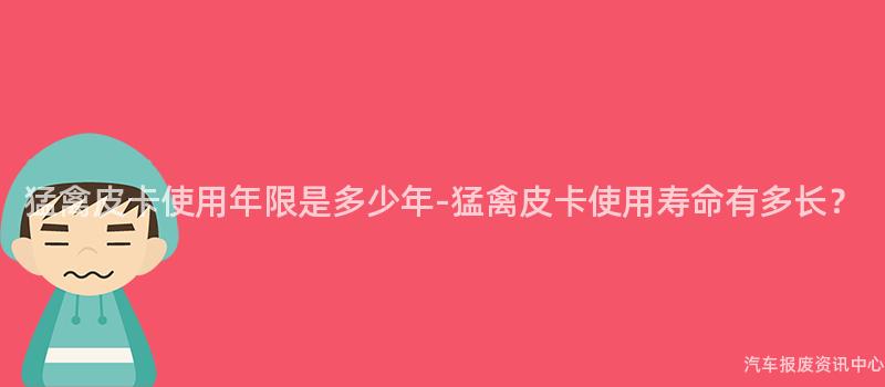 猛禽皮卡使用年限是多少年-猛禽皮卡使用寿命有多长？